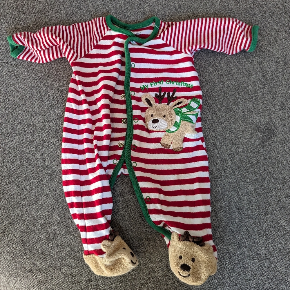 My First Christmas pajamas, 3 mos